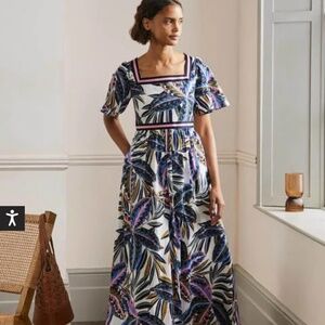 Boden Striped Detail Maxi Dress